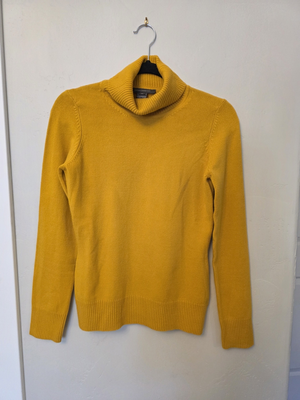 French Connection Golden Yellow Cowl Neck Sweater